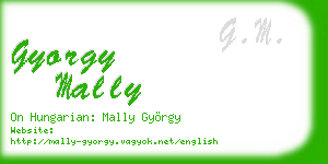 gyorgy mally business card